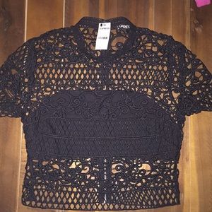 Black Express crop top